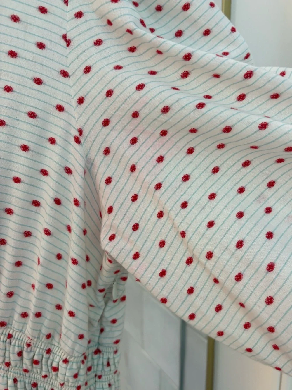 GUC HUNTER BELL Ellison Dress. Off White/Red Dots. Size XL. Retail price $395. - Picture 4 of 7